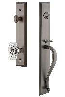 Grandeur HardwareFAVSGRBCCFifth Avenue One-Piece Handleset with S Grip and Baguette Clear Crysta