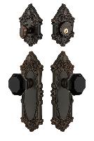 GrandeurGVCLYO_ComboGrande Victorian Plate with Lyon Knob and matching Deadbolt